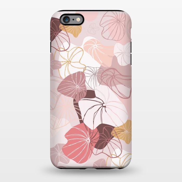 iPhone 6/6s plus StrongFit Abstract Dandelion Seeds on Pink by Paula Ohreen