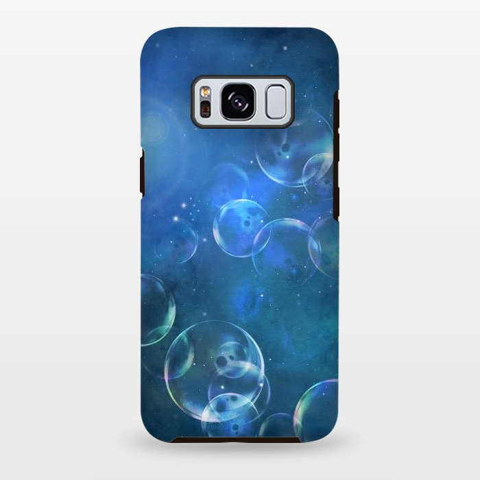 Galaxy S8 plus StrongFit Surreal Blue Bubbles by Andrea Haase