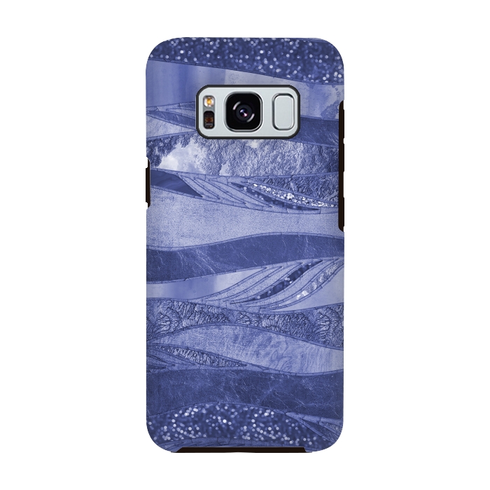 Galaxy S8 StrongFit Wavy Glamour Lines 2 by Andrea Haase