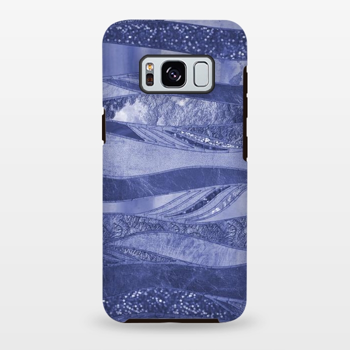 Galaxy S8 plus StrongFit Wavy Glamour Lines 2 by Andrea Haase