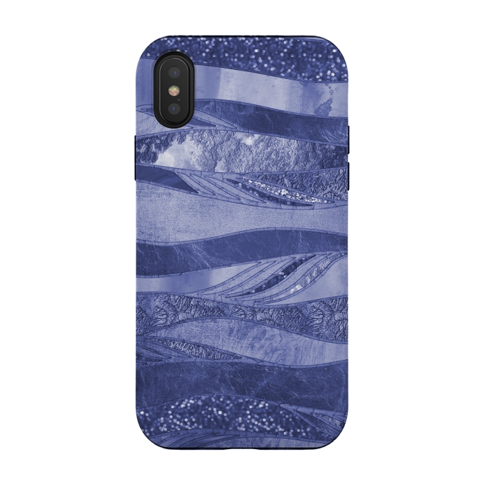 iPhone Xs / X StrongFit Wavy Glamour Lines 2 by Andrea Haase