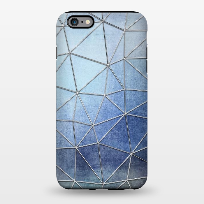 iPhone 6/6s plus StrongFit Blue Triangles 2 by Andrea Haase