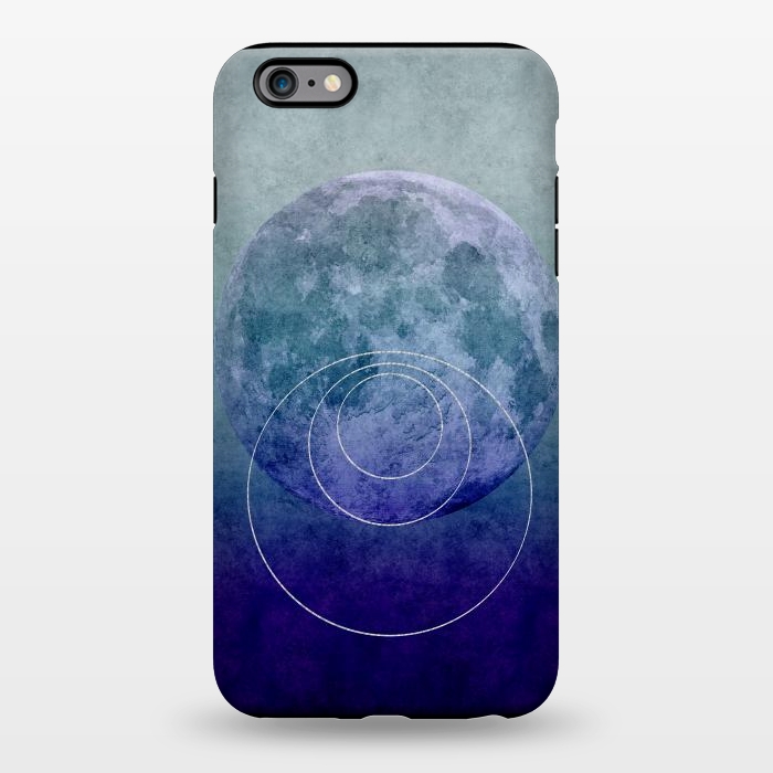 iPhone 6/6s plus StrongFit Blue Abstract Moon by Andrea Haase