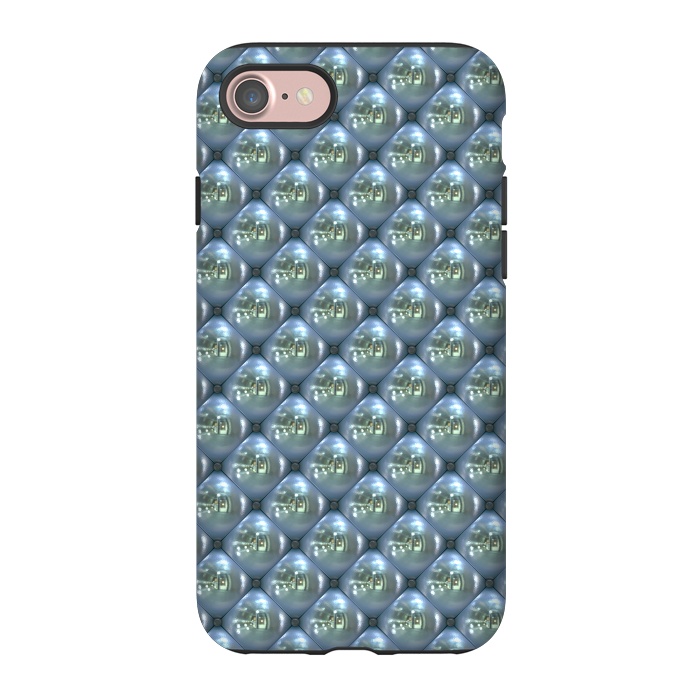 iPhone 7 StrongFit Blue Shimmering Pearls by Andrea Haase