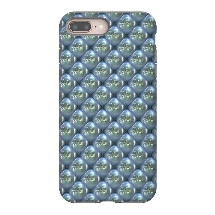iPhone 7 plus StrongFit Blue Shimmering Pearls by Andrea Haase