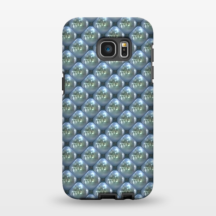 Galaxy S7 EDGE StrongFit Blue Shimmering Pearls by Andrea Haase
