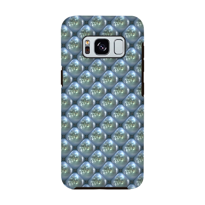 Galaxy S8 StrongFit Blue Shimmering Pearls by Andrea Haase
