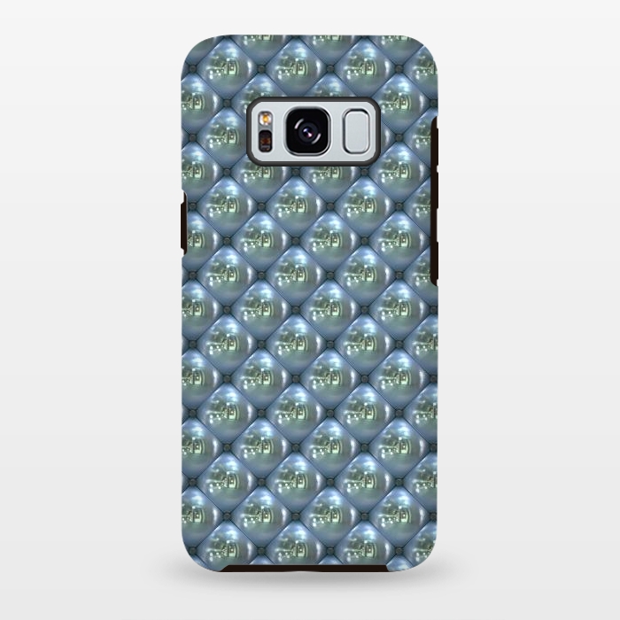 Galaxy S8 plus StrongFit Blue Shimmering Pearls by Andrea Haase