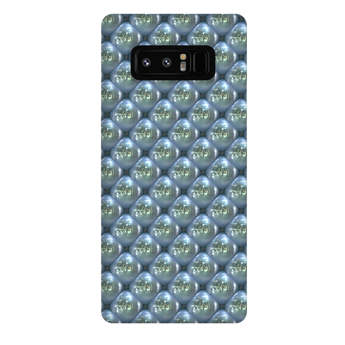 Galaxy Note 8 StrongFit Blue Shimmering Pearls by Andrea Haase