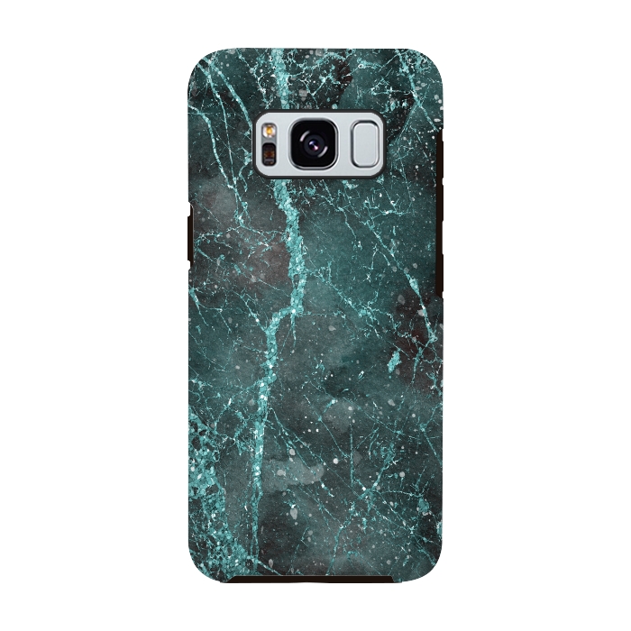 Galaxy S8 StrongFit Glamorous Turquoise Glitter 2 by Andrea Haase