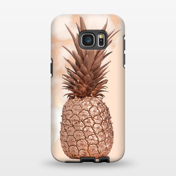 Galaxy S7 EDGE StrongFit Sweet Copper Pineapple and Marble by  Utart