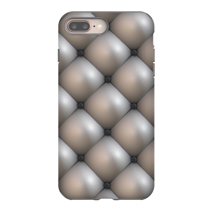 iPhone 7 plus StrongFit Shimmering Brushed Silver by Andrea Haase