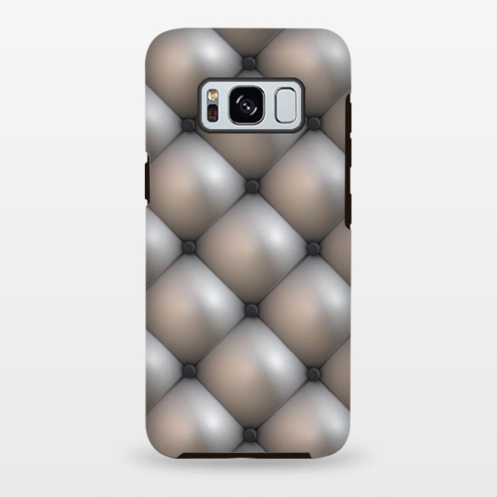 Galaxy S8 plus StrongFit Shimmering Brushed Silver by Andrea Haase