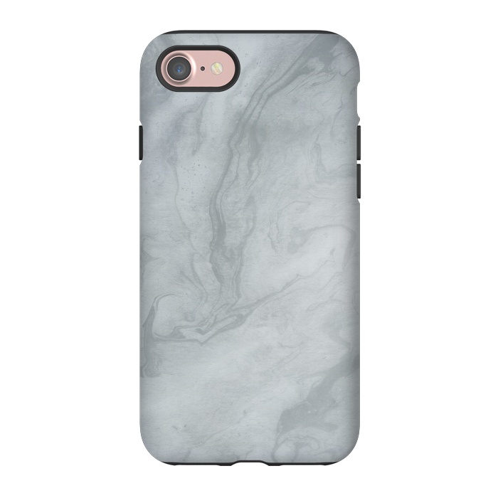 iPhone 7 StrongFit Gray Marble 2 by Andrea Haase