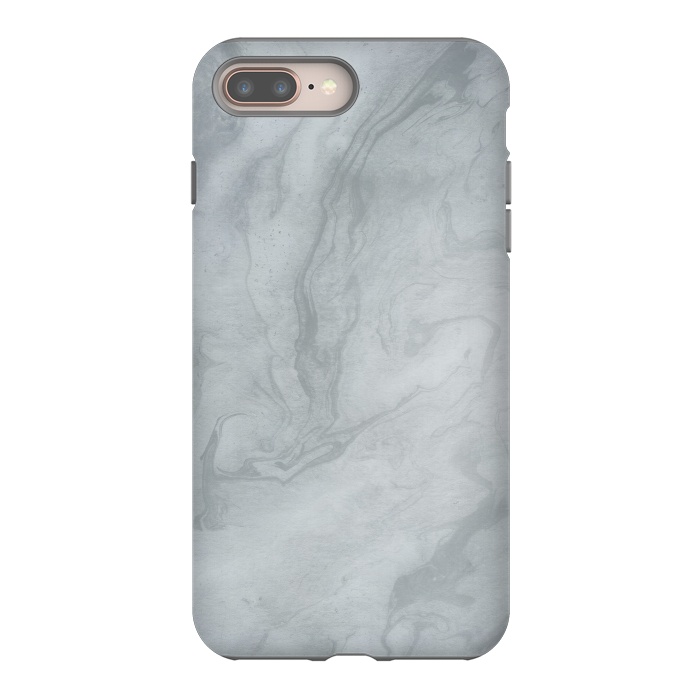 iPhone 7 plus StrongFit Gray Marble 2 by Andrea Haase