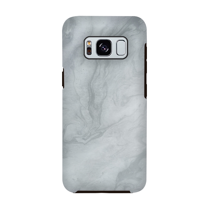 Galaxy S8 StrongFit Gray Marble 2 by Andrea Haase