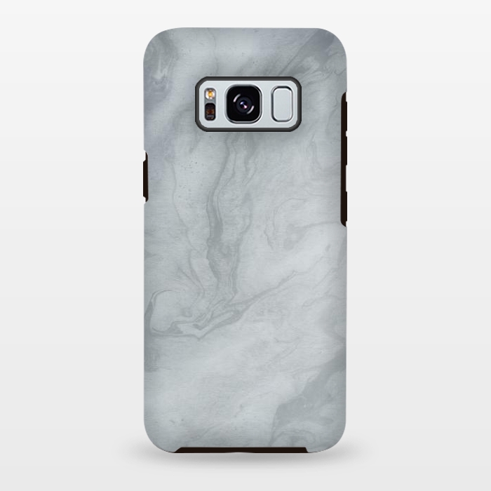 Galaxy S8 plus StrongFit Gray Marble 2 by Andrea Haase
