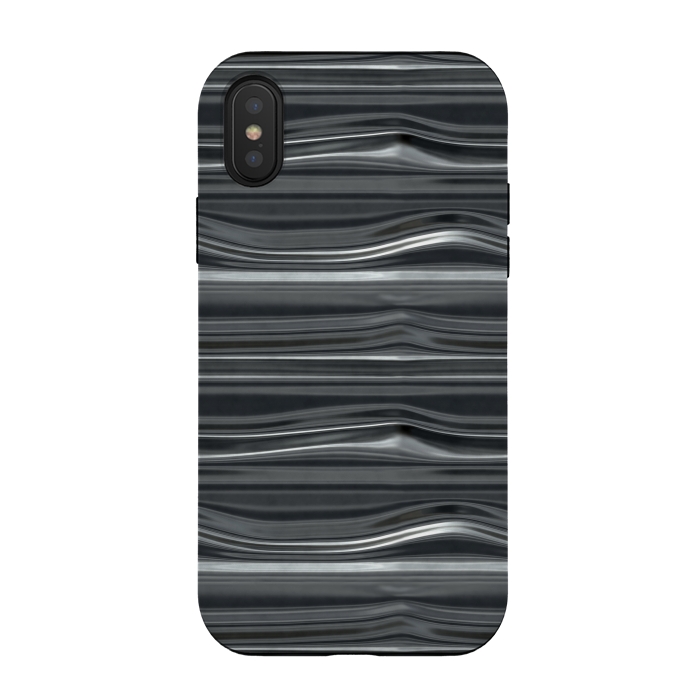 iPhone Xs / X StrongFit Chrome Lines by Andrea Haase