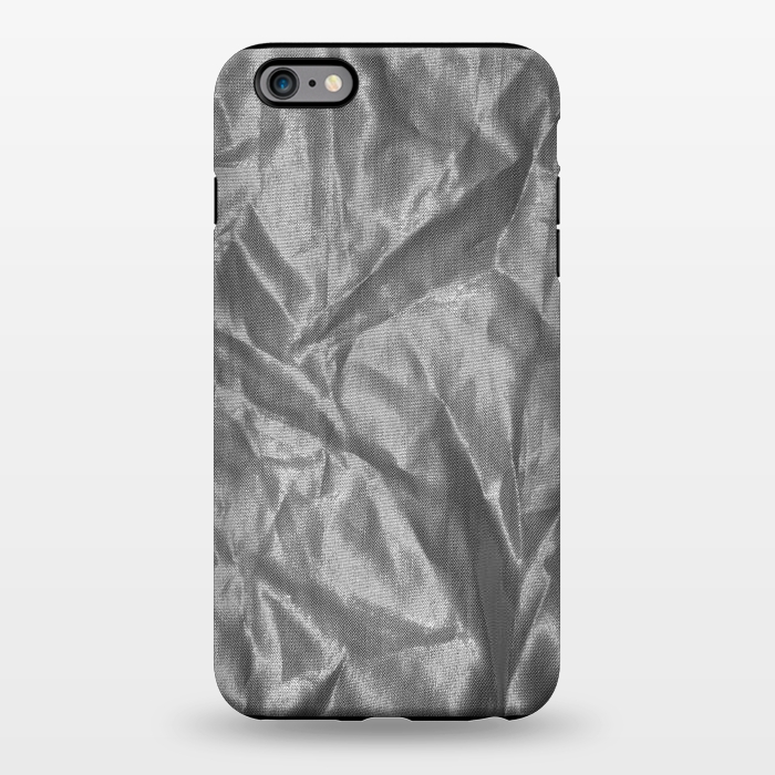 iPhone 6/6s plus StrongFit Shiny Silver Fabric by Andrea Haase