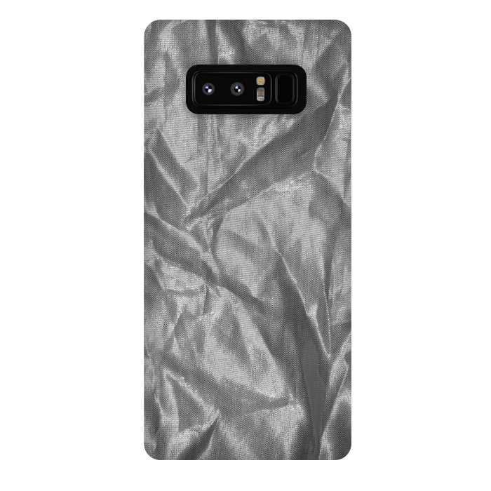 Galaxy Note 8 StrongFit Shiny Silver Fabric by Andrea Haase