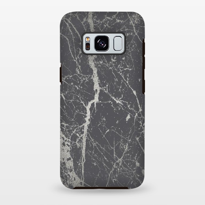 Galaxy S8 plus StrongFit Elegant Silver Marble 2 by Andrea Haase