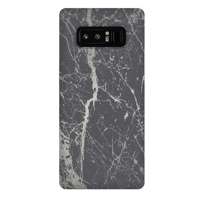 Galaxy Note 8 StrongFit Elegant Silver Marble 2 by Andrea Haase