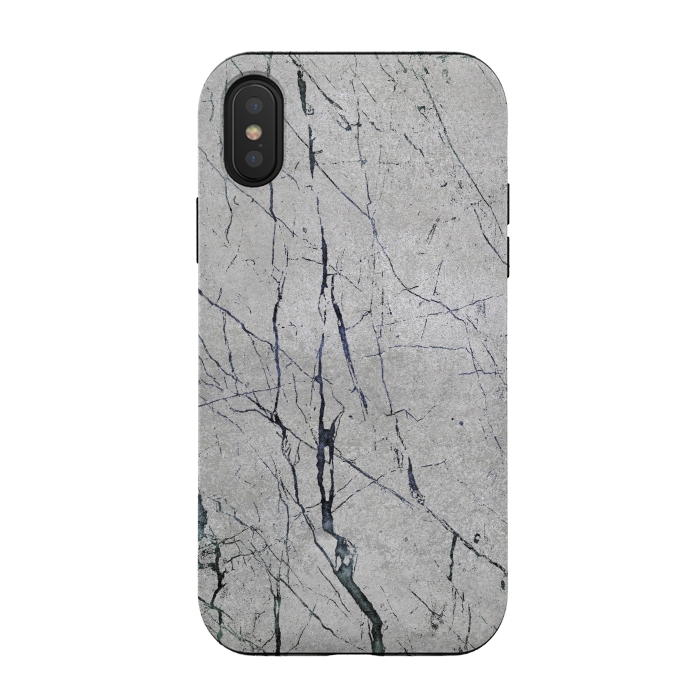 iPhone Xs / X StrongFit Marbled Concrete by Andrea Haase