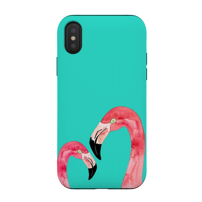 iPhone Xs / X StrongFit Love In Pink by Amaya Brydon