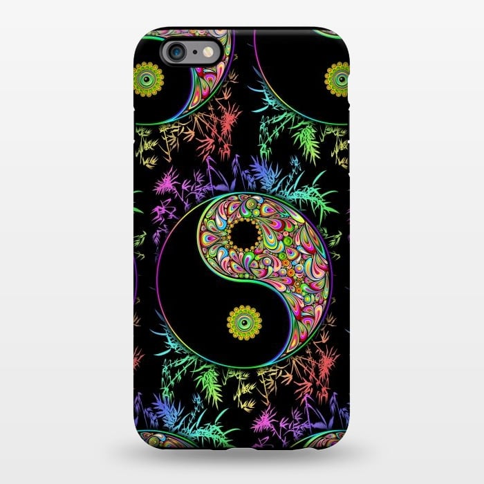 iPhone 6/6s plus StrongFit Yin Yang Bamboo Psychedelic by BluedarkArt