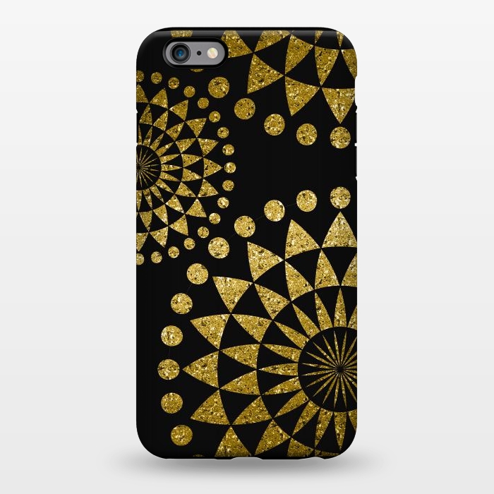 iPhone 6/6s plus StrongFit Golden Sparkle Mandala by Andrea Haase