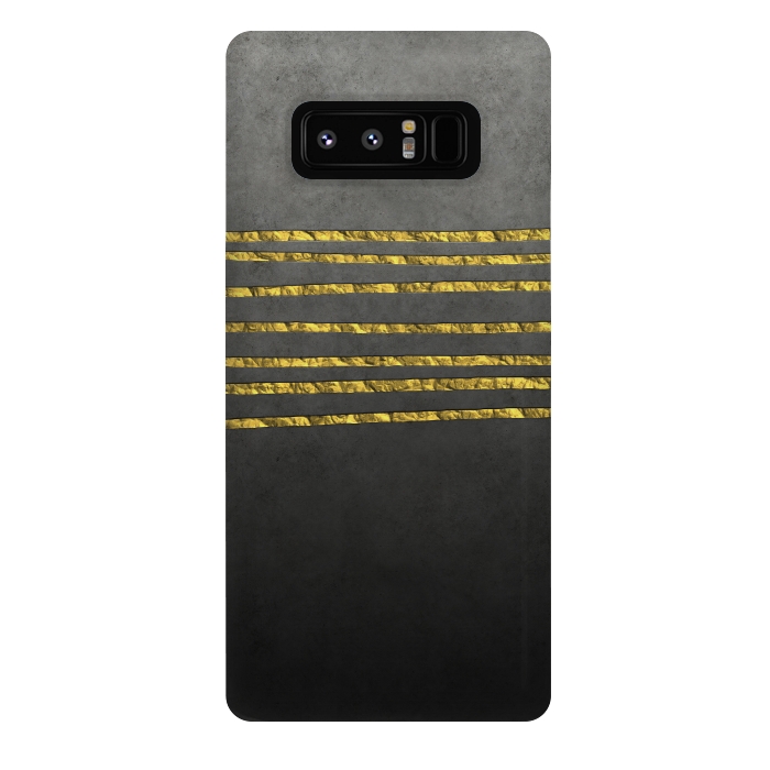 Galaxy Note 8 StrongFit Golden Glamour Lines by Andrea Haase