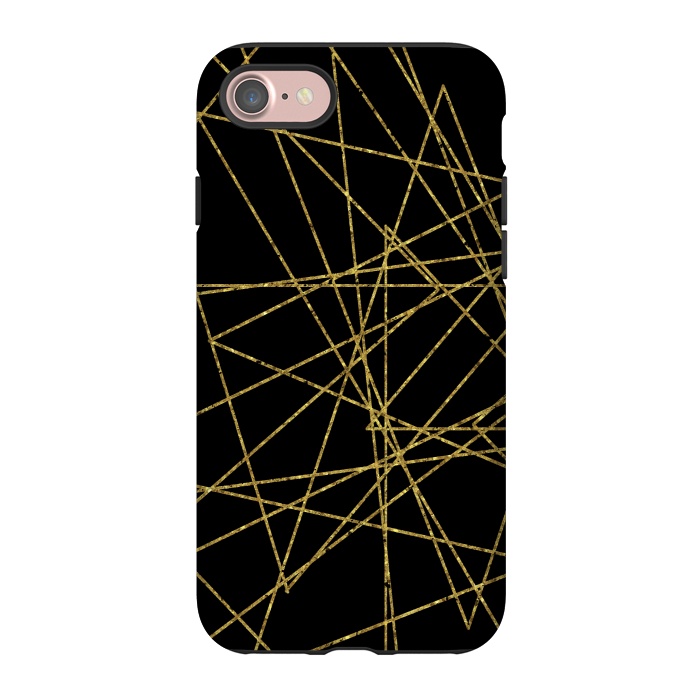 iPhone 7 StrongFit Golden Lines by Andrea Haase