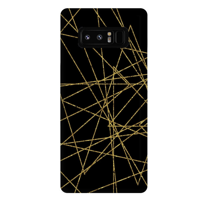 Galaxy Note 8 StrongFit Golden Lines by Andrea Haase