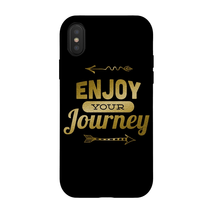 iPhone Xs / X StrongFit Enjoy Your Journey by Andrea Haase