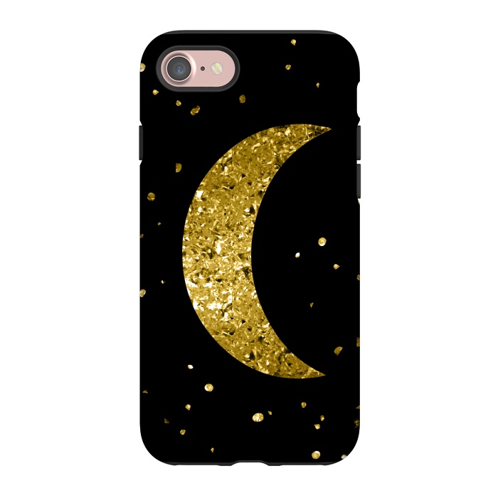 iPhone 7 StrongFit Sparkling Golden Moon by Andrea Haase