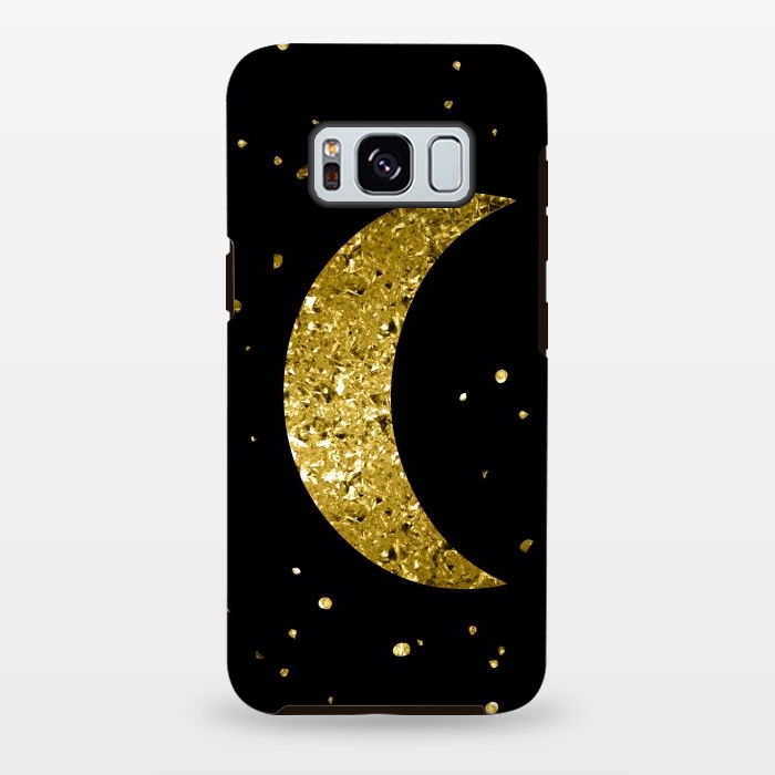 Galaxy S8 plus StrongFit Sparkling Golden Moon by Andrea Haase
