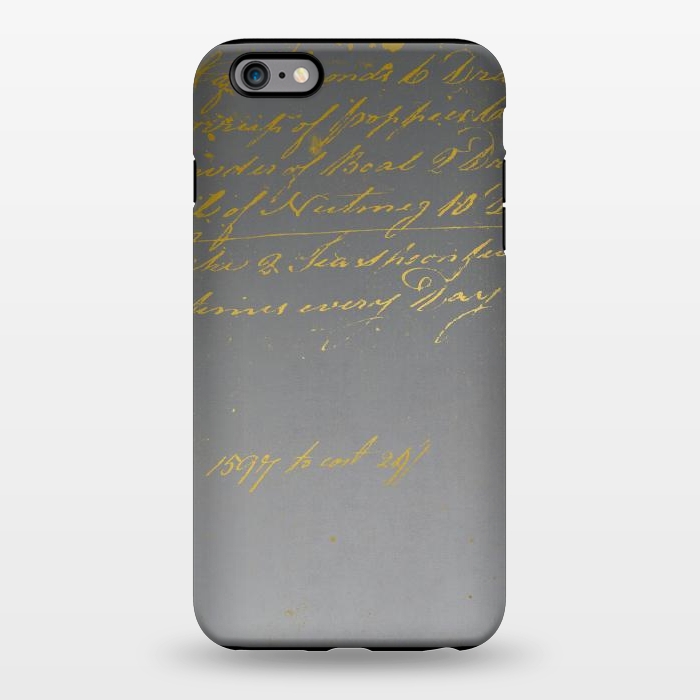 iPhone 6/6s plus StrongFit Golden Handwriting by Andrea Haase