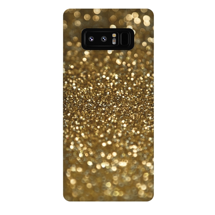 Galaxy Note 8 StrongFit Glittering Faux Gold Glitter by Andrea Haase