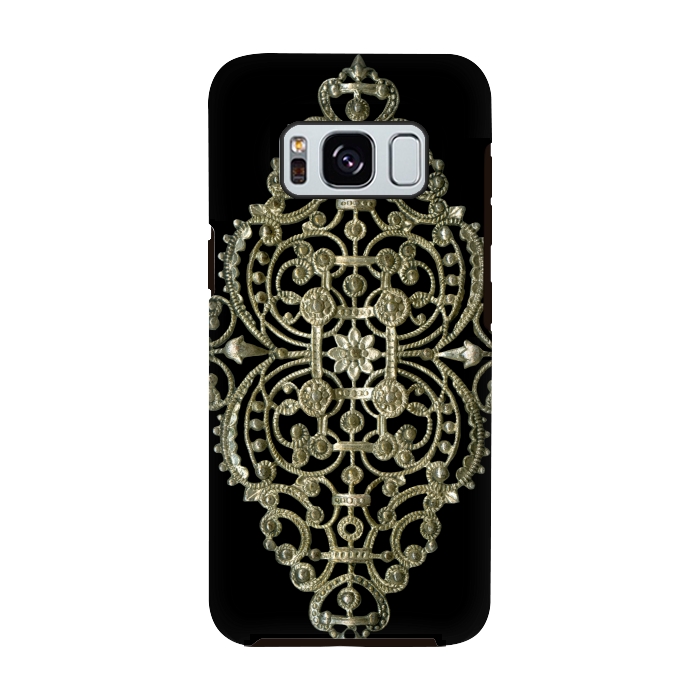 Galaxy S8 StrongFit Golden Ornamental Jewelry by Andrea Haase