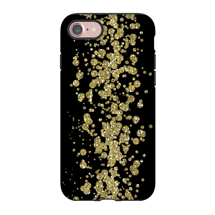 iPhone 7 StrongFit Glamorous Golden Glitter by Andrea Haase