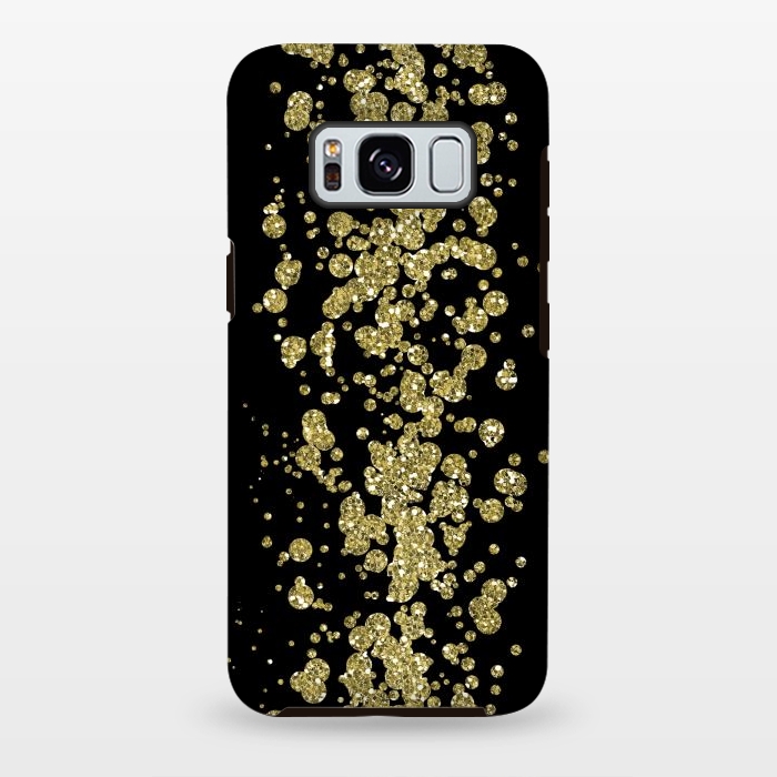 Galaxy S8 plus StrongFit Glamorous Golden Glitter by Andrea Haase