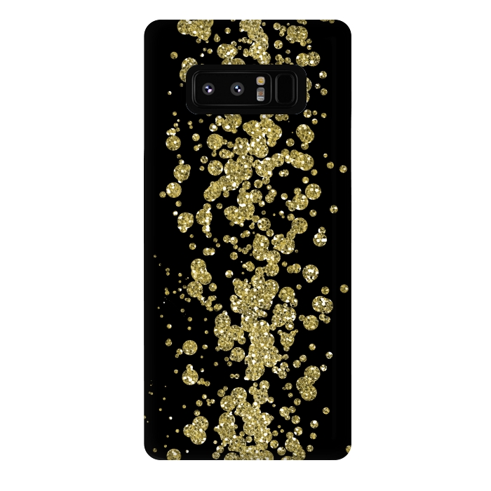 Galaxy Note 8 StrongFit Glamorous Golden Glitter by Andrea Haase