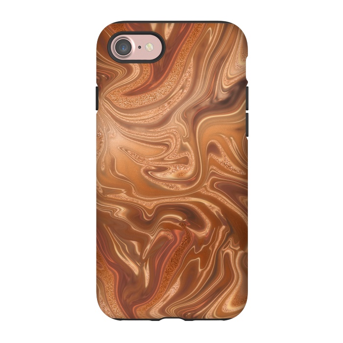 iPhone 7 StrongFit Shimmering Copper Glamorous Luxury 2 by Andrea Haase