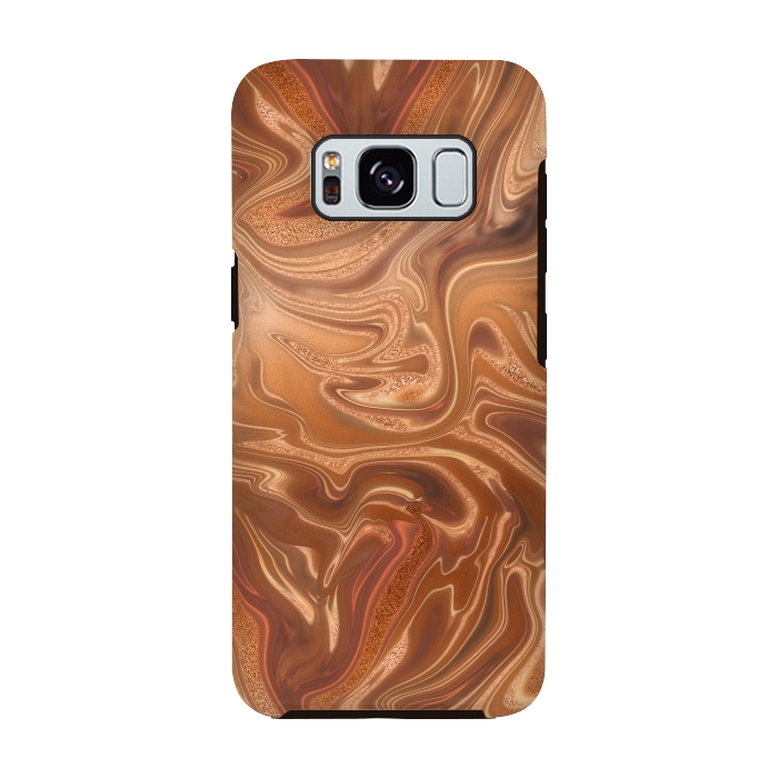 Galaxy S8 StrongFit Shimmering Copper Glamorous Luxury 2 by Andrea Haase