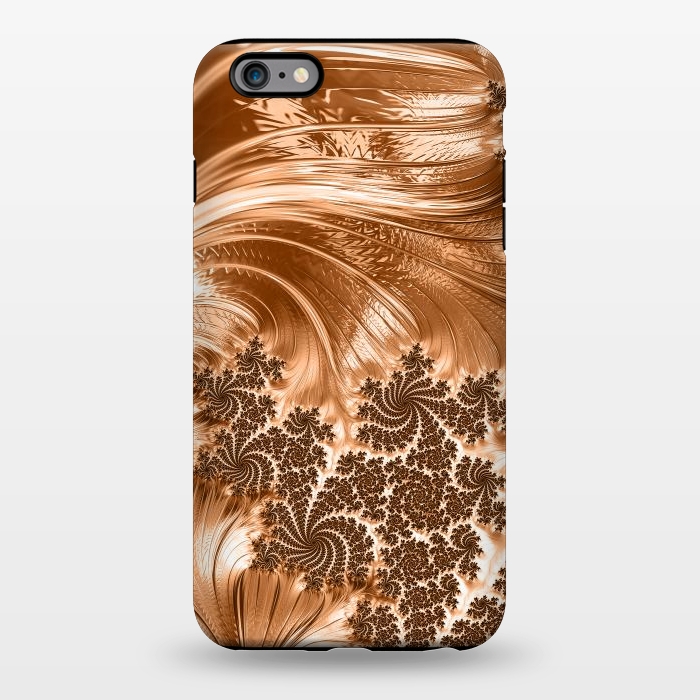iPhone 6/6s plus StrongFit Copper Floral Fractal by Andrea Haase