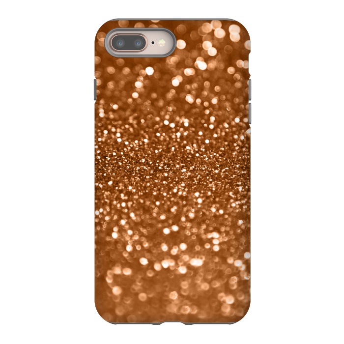 iPhone 7 plus StrongFit Copper Glamour Glitter 2 by Andrea Haase