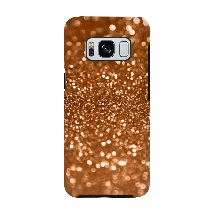 Galaxy S8 StrongFit Copper Glamour Glitter 2 by Andrea Haase