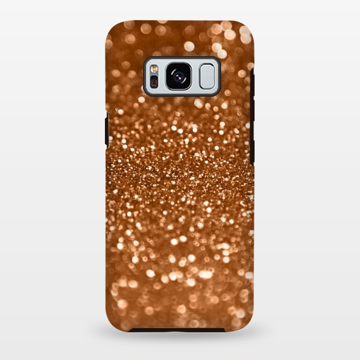 Galaxy S8 plus StrongFit Copper Glamour Glitter 2 by Andrea Haase