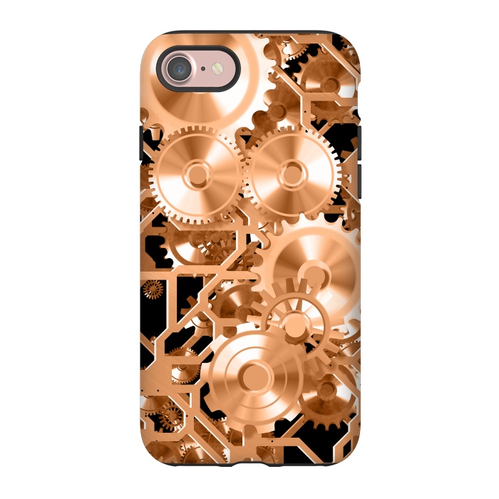 iPhone 7 StrongFit Copper Steampunk by Andrea Haase