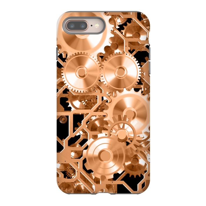 iPhone 7 plus StrongFit Copper Steampunk by Andrea Haase